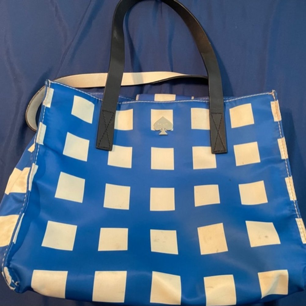 COPY - Kate spade Berry Street Elite Tote Blue/White Chec